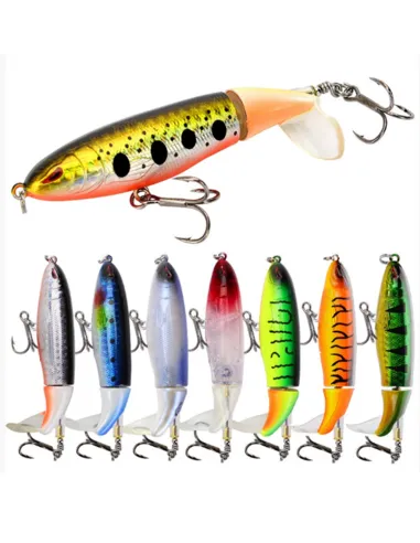 Kolpo Esca Artificiale Minnow Soft Tail 9 cm 13 g – Alta Oscillazione, 8 Colori Esche Artificiali Minnow Kolpo