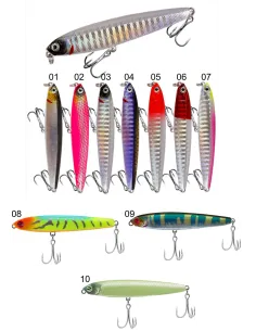 Kolpo Artificiale Minnow Spinning 14 g Corpo Slim con Doppia Ancoretta – Long Casting Hard Bait Esche Artificiali Minnow Kolpo 2
