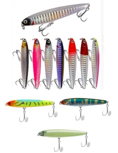 Kolpo Artificiale Minnow Spinning 18 g Corpo Slim con Doppia Ancoretta – Long Casting Hard Bait Esche Artificiali Minnow Kolpo