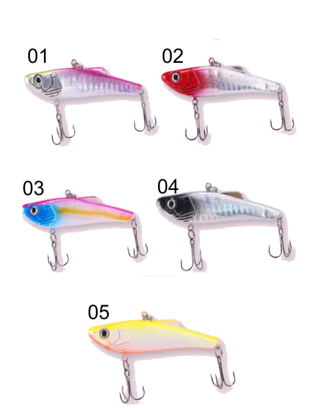 Kolpo Artificial Spinning 7 cm 6.4 g – Compact Minnow with Double Treble Hook, 5 Colors