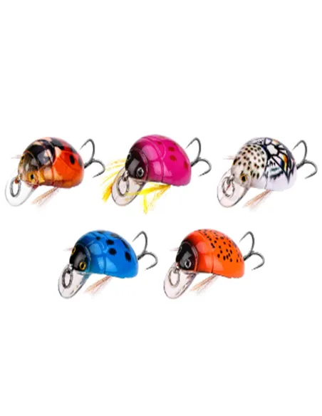 Kolpo Artificiale Coccinella 3,8x2 cm 4 g – Imitazione Insetto con Paletta e Ancoretta Super Cut Esche Artificiali Minnow Kolpo