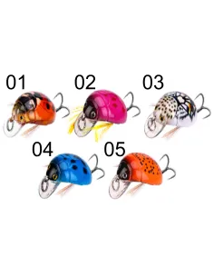 Kolpo Artificiale Coccinella 3,8x2 cm 4 g – Imitazione Insetto con Paletta e Ancoretta Super Cut Esche Artificiali Minnow Kolpo 2