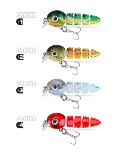 Kolpo Girino Trota 5.5 cm 4 g – Spinning Lure with Oscillating Tail and Super Cut Treble Hook