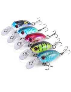 Kolpo Artificiale Spinning 4 cm 5.9 g – Esca Hard Bait per Trota Aspio Cavedano Black Bass Esche Artificiali Minnow Kolpo