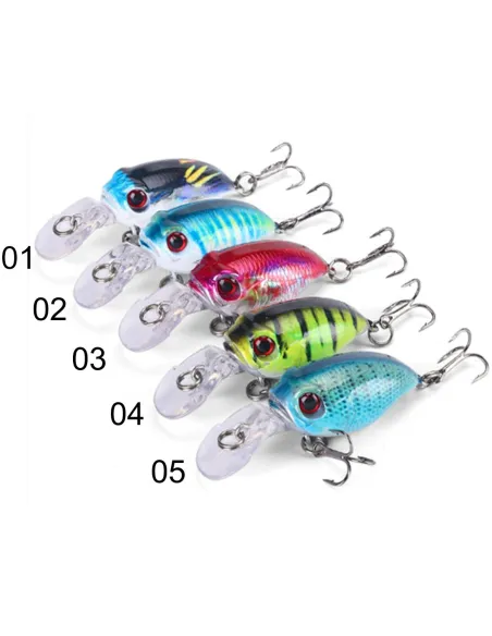 Kolpo Artificiale Spinning 4 cm 5.9 g – Esca Hard Bait per Trota Aspio Cavedano Black Bass Esche Artificiali Minnow Kolpo