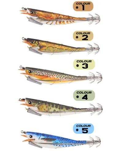 Kolpo Totanara con Bloccaggio Esca Naturale 12 cm 13.5 g – Egi per Seppie e Calamari Alta Attrazione Totanare e polpare Kolpo