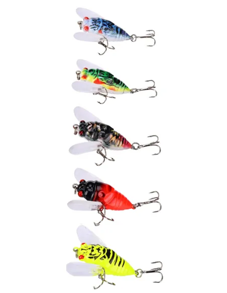 Kolpo Artificial Spinning Bait 5 cm 6 g with Vibrating Side Fins – High Reactivity