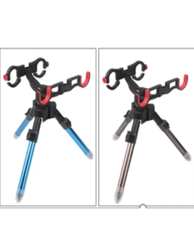 Kolpo Poggia Canne Doppio Molo Deluxe in Alluminio – Tripode Telescopico per 2 Canne Tripode Pesca Kolpo