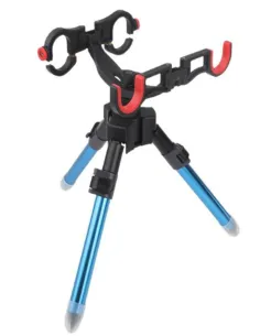Kolpo Poggia Canne Doppio Molo Deluxe in Alluminio – Tripode Telescopico per 2 Canne Tripode Pesca Kolpo