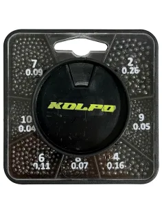Kolpo Mascot Quadrata Pallini Spaccati Super Calibrati – Piombi per Lenza 7 Grammature Professionali Scatole Mascot Piombi As...