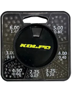 Kolpo Mascot Quadrata Pallini Spaccati Super Calibrati Misure Grandi – Piombi Lenza 7 Grammature Scatole Mascot Piombi Assort...