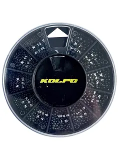 Kolpo Mascot Rotonda 11 Scomparti – Pallini Spaccati Super Calibrati per Lenza Tecnica Professionale Scatole Mascot Piombi As...