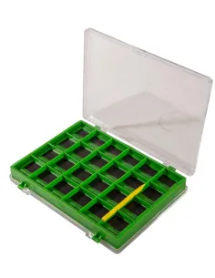 Kolpo Scatola Magnetica Porta Ami e Minuteria 14x11,5x2 cm – Con Bastoncino Magnetico Porta Finali Pesca Kolpo