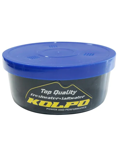 Kolpo Contenitore per Esche con Fori 105x48 mm – Protezione e Ventilazione per Esche da Pesca Porta esche Kolpo