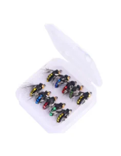 Kolpo Mosche Artificiali Pesca a Mosca – Set 10 Fly Assortite| Trout Flies Combo Mosche affondanti Kolpo