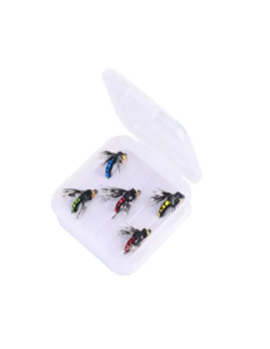 Kolpo Mosche Galleggianti Pesca a Mosca – Set 5 Artificiali Dry Fly | Trout Fly Fishing Mosche galleggianti Kolpo