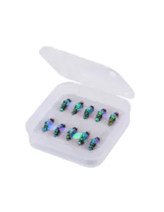 Kolpo Mosche Artificiali per Pesca a Mosca – Box 10pz – Trota, Cavedano, Black Bass Mosche galleggianti Kolpo