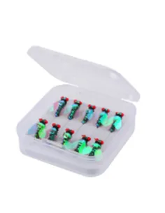 Kolpo Artificial Flies for Fly Fishing – Box of 10 with Hooks 12, 14, and 16