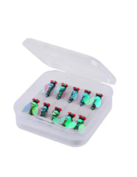 Kolpo Mosche Artificiali per Pesca a Mosca – Box 10pz con Ami 12-14-16 Home Kolpo