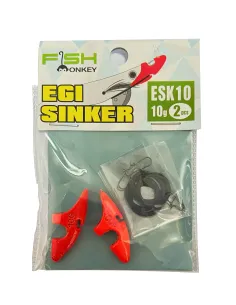 Kolpo Egi Sinker Piombi per Totanare 10g 15g – Pesi per Totanara Eging – Confezione 2 Pezzi Totanare e polpare Kolpo
