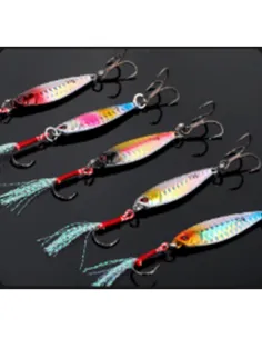 Kolpo Jig Verticale 20g con Assist Hook e Ancoretta – Artificiale Metal Jig per Pesca Verticale Jig Kolpo