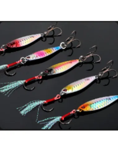 Kolpo Jig Verticale 20g con Assist Hook e Ancoretta – Artificiale Metal Jig per Pesca Verticale Jig Kolpo
