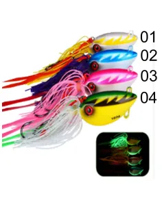 Kolpo Artificiale Verticale 150g per Cernie e Ricciole – Jig con Doppio Assist Hook e Ombrello Jig Kolpo 2