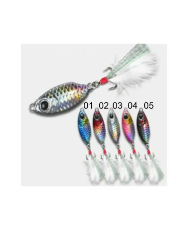 Kolpo Metal Jig 15 gr Compatto con Ancoretta – Esca Verticale per Light Jigging e Shore Jigging Jig Kolpo