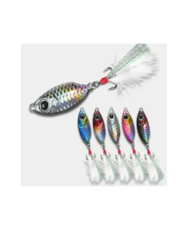 Kolpo Metal Jig 15 gr Compatto con Ancoretta – Esca Verticale per Light Jigging e Shore Jigging Jig Kolpo