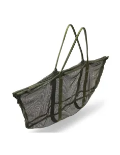 NGT Specimen Sling Mesh with Fixed Bar and 120x50cm Case – Carp Fishing Weighing Bag
