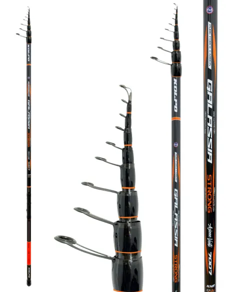 Kolpo Galassia Strong Canna Bolognese Carbonio 40T con Anelli Fuji – Azione 20g, 6m 7m Pesca in Mare e Acqua Dolce Canne bolo...