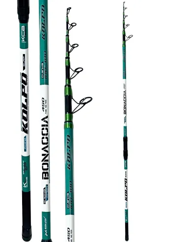Kolpo Bonaccia Telescopic Carbon Surfcasting Rod with Hybrid Tip and K-Sic Rings 100-200g 4.20 / 4.50 m