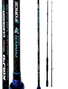 Kolpo Curiosa SP Spinning Rod 2.10 m 5-40g Carbon Look with K-SIC Guides – Sea and Freshwater Spinning