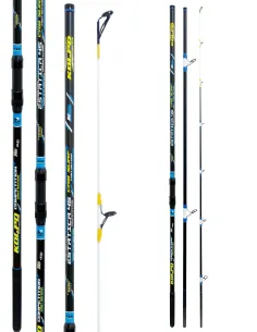 Kolpo Estatica 450 – Canna da Surfcasting 4,50 m, 3 sezioni, azione 100/200 g, alta performance mare Canne Surf Casting Kolpo