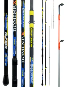 Kolpo Dominex – Canna Bolentino 3 sezioni con 2 vette intercambiabili, potente e sensibile per pesca da barca Canne da Bolent...