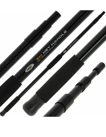 Manico Guadino Telescopico NGT Specimen Screw-Fix 3m 3 Sezioni in Fibra di Vetro | Landing Net Handle Carp Fishing Accessori ...