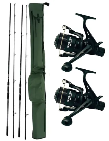 Kit CarpFishing 2 canne 2 mulinelli 1 fodero Kit da pesca NGT
