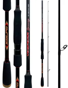 Kolpo Vespera – Canna da Spinning 2,10m / 2,40m Carbonio Alto Modulo, Azione 5–40g, Anelli K-SiC Mare e Acqua Dolce Canne da ...