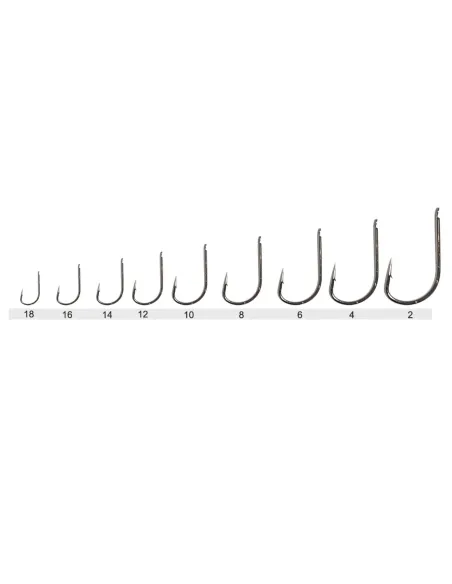 Kolpo Ami da Pesca Brutale 80603H Black Nickel con Paletta Forgiati Filo 0.8 mm con Ardiglione – 20 Pezzi Ami Paletta da Pesc...