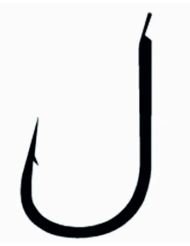 Kolpo Brutale 80215H Black Nickel Forged Fishing Hooks with Spade and Barb, 1.0 mm Wire – Pack of 20
