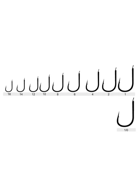Kolpo Ami da Pesca Brutale 80215H Black Nickel Forgiati con Paletta e Ardiglione Filo 1.0 mm – Confezione 20 Pezzi Ami Palett...