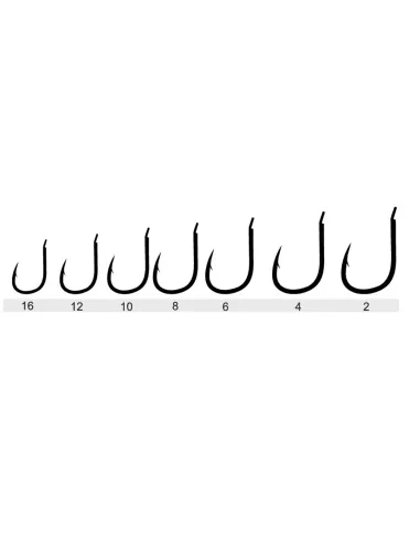 Kolpo Brutale 80701H Black Nickel Forged Fishing Hooks with Spade and Super Cut Tip – 20 Pieces