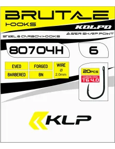Kolpo Ami da Pesca Brutale 80704H Black Nickel Forgiati con Occhiello e Punta Super Cut – 20 Pezzi Ami Occhiello da Pesca Kolpo 2