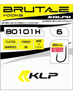 Kolpo Ami da Pesca Brutale 80101H Black Nickel Forgiati con Paletta e Punta Super Cut – 20 Pezzi Ami Paletta da Pesca Kolpo 2