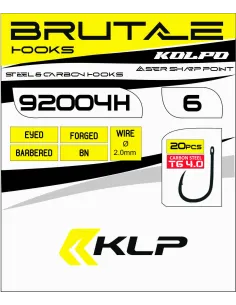 Kolpo Ami da Pesca Brutale 92004H Black Nickel Forgiati con Occhiello e Punta Super Cut – Confezione 20 Pezzi Ami Occhiello d... 2