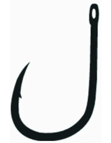 Kolpo Brutale 92004H Black Nickel Forged Fishing Hooks with Eye and Super Cut Point – Pack of 20