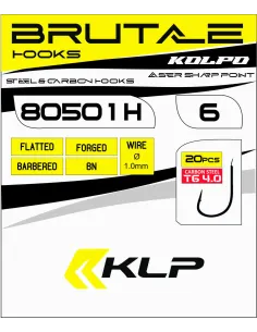 Kolpo Ami da Pesca Brutale 80501H Black Nickel Forgiati con Paletta e Punta Super Cut – Confezione 20 Pezzi Ami Paletta da Pe... 2