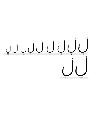 Kolpo Ami Brutale 81001H Black Nickel Forgiati con Paletta e Punta Super Cut – 20 Pezzi Ami Paletta da Pesca Kolpo