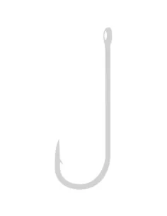 Kolpo Brutale 92102B White Nickel Forged Hooks with Eye and Super Cut Tip – 20 Pieces