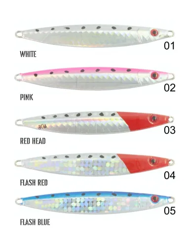 Kolpo Metal Jig After 20g with Mounted Assist Hook – 5 Colors for Spinning and Shore Jigging Sea